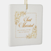 エレガント結婚たった今結婚しました |セラミックオーナメント セラミックオーナメント (右)