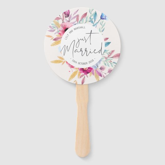 エレガント結婚たった今結婚しました |ハンドファン ハンドファン (正面)