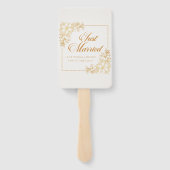 エレガント結婚たった今結婚しました |ハンドファン ハンドファン (裏面)