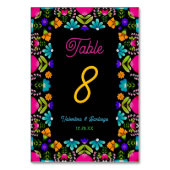 エレガント結婚の テーブルナンバー (正面)