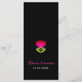 エレガント結婚の メニュー (裏面)