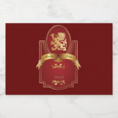 エレガント結婚の リキュールボトルラベル (シングルラベル)