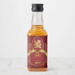 エレガント結婚の リキュールボトルラベル