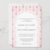 エレガント結婚アールデコ 招待状 (正面)