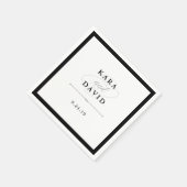 エレガント結婚オートクチュール スタンダードカクテルナプキン (角)