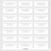 エレガント結婚クラシック住所 シール (シート)