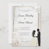 エレガント結婚クラシック 招待状 (正面)