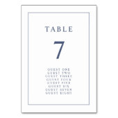 エレガント結婚シンプル表の番号 テーブルナンバー (裏面)