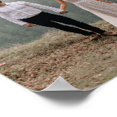 エレガント結婚スタイリッシュの歓迎ポスター ポスター (角)