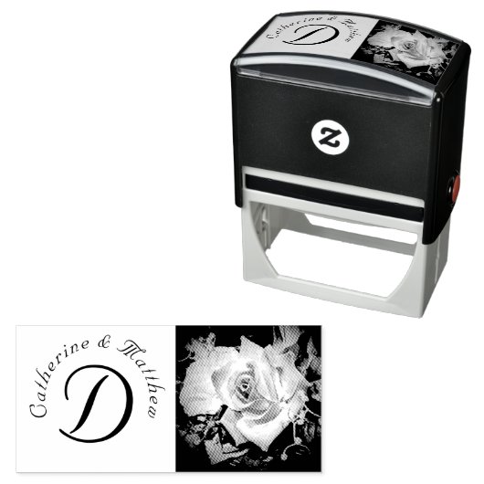 エレガント結婚バラ セルフインキングスタンプ (インサイチュ)