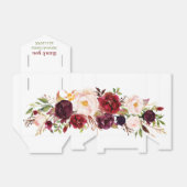 エレガント結婚パーソナライズされたフローラ フェイバーボックス (折り畳みなし)