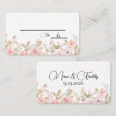 エレガント結婚パーソナライズされた結婚表 プレイスカード (正面/裏面)