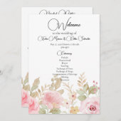 エレガント結婚パーソナライズされた結婚s プログラム (正面/裏面)