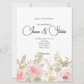 エレガント結婚パーソナライズされた 招待状 (正面)