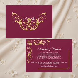 エレガント結婚ビクトリアン発表 セーブザデート