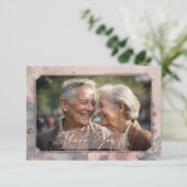 エレガント結婚ファッションドサンキューカード サンキューカード (スタンド正面)