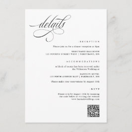 エレガント結婚ファンシー詳細 エンクロージャーカード