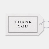 エレガント結婚フォーマル白黒 ギフトタグ (正面(横))