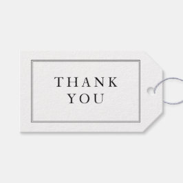 エレガント結婚フォーマル白黒 ギフトタグ