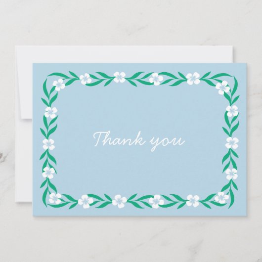 エレガント結婚フローラサンキューカード サンキューカード (正面)