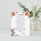 エレガント結婚フローラサンキューカード シーズンカード (スタンド正面)