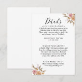 エレガント結婚フローラ エンクロージャーカード (正面/裏面)