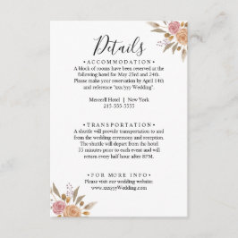 エレガント結婚フローラ エンクロージャーカード