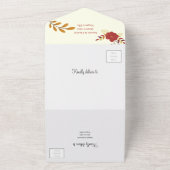 エレガント結婚フローラ オールインワン招待状 (外側)