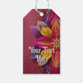 エレガント結婚フローラ ギフトタグ