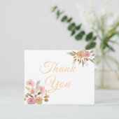 エレガント結婚フローラ サンキューカード (スタンド正面)
