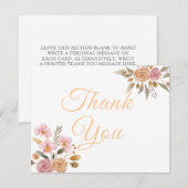エレガント結婚フローラ サンキューカード (正面/裏面)