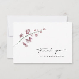 エレガント結婚フローラ サンキューカード