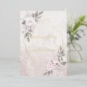 エレガント結婚フローラ |フォイル招待状 箔招待状 (立ち正面)