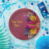 エレガント結婚フローラ ペーパープレート (パーティー)