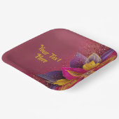 エレガント結婚フローラ ペーパープレート (傾斜あり)