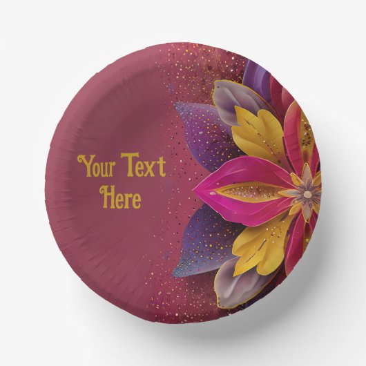 エレガント結婚フローラ ペーパーボウル (正面)