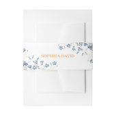 エレガント結婚フローラ 招待状ベリーバンド (正面例)