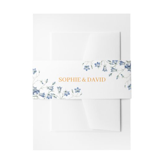 エレガント結婚フローラ 招待状ベリーバンド (正面例)