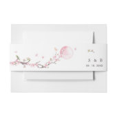 エレガント結婚フローラ 招待状ベリーバンド (正面例)