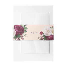 エレガント結婚フローラ 招待状ベリーバンド