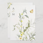 エレガント結婚フローラ 招待状 (正面/裏面)