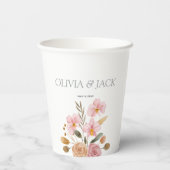 エレガント結婚フローラ 紙コップ (裏面)