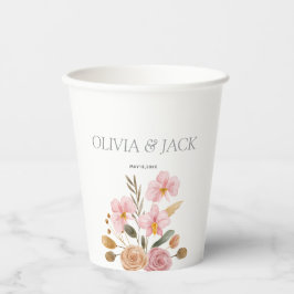 エレガント結婚フローラ 紙コップ