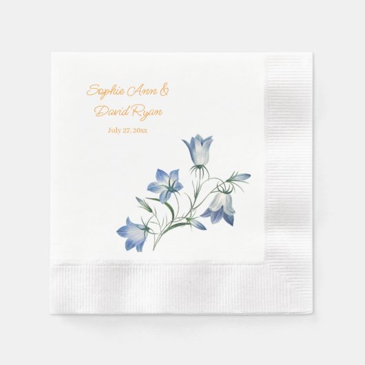 エレガント結婚フローラ 縁ありカクテルナプキン (正面)