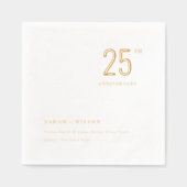 エレガント結婚ミニマル紀要 箔ナプキン (正面)