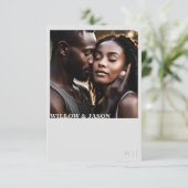 エレガント結婚ミニマ感謝してい者の写真 サンキューカード (スタンド正面)