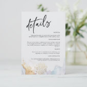 エレガント結婚モダンの詳細カード エンクロージャーカード (スタンド正面)