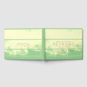 エレガント結婚モダンイエロのゲストブック ゲストブック (全面)