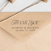 エレガント結婚モダンタイポグラフィ セルフインキングスタンプ