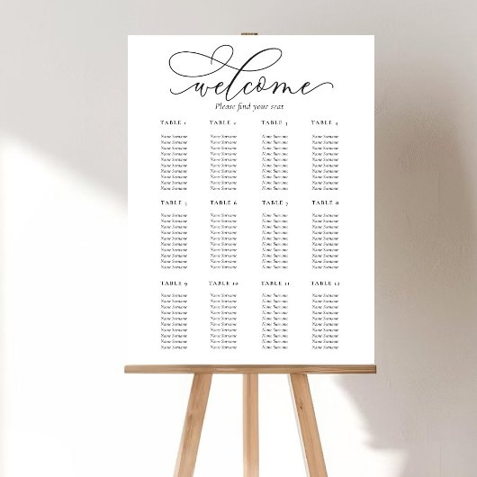 エレガント結婚モダン座の表 ポスター